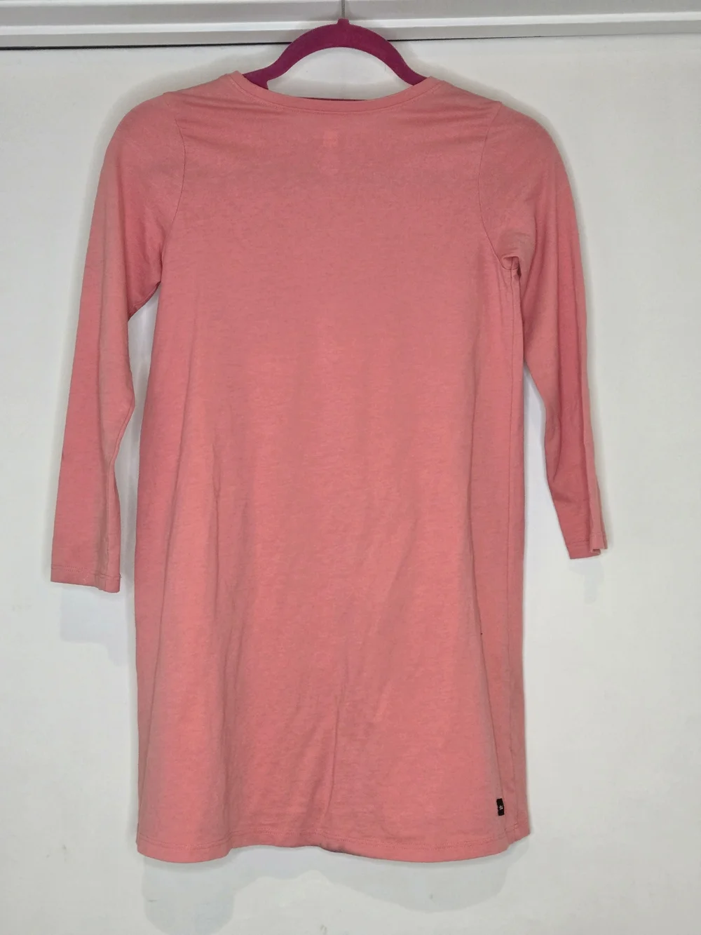 Tea Collection Girls Pink Cat Graphic Long Sleeve Dress